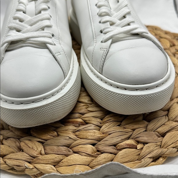 Arne Essential  White Leather Platform Trainer  Made in Portugal - Picture 3 of 8